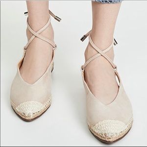 Schutz Laba ankle tie flat espadrille